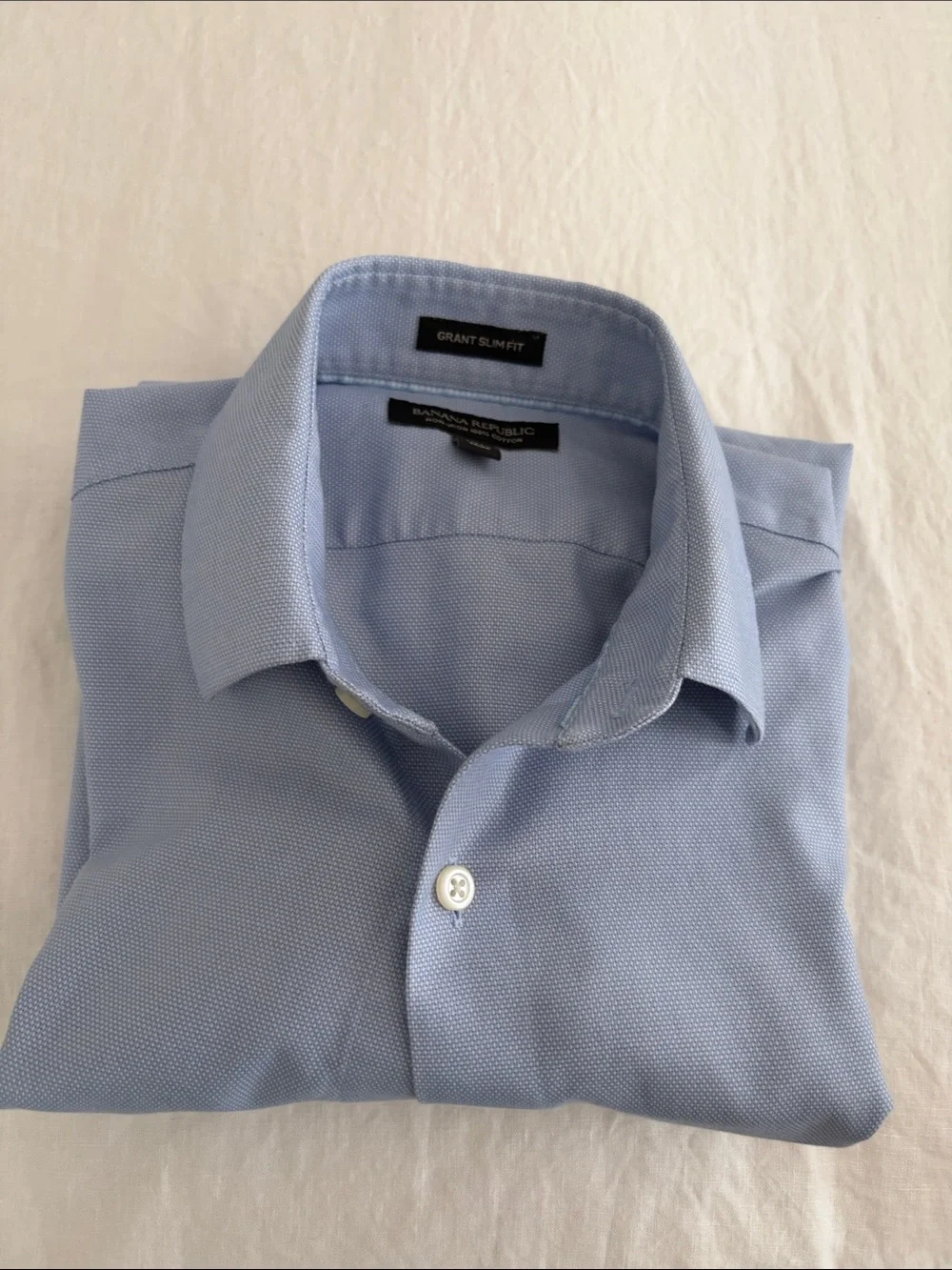 Banana Republic Light Blue Dress Shirt with Point Collar